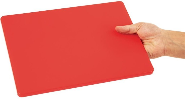  Hygiplas LDPE Schneidebrett rot 30,5x22,9x1,2cm 