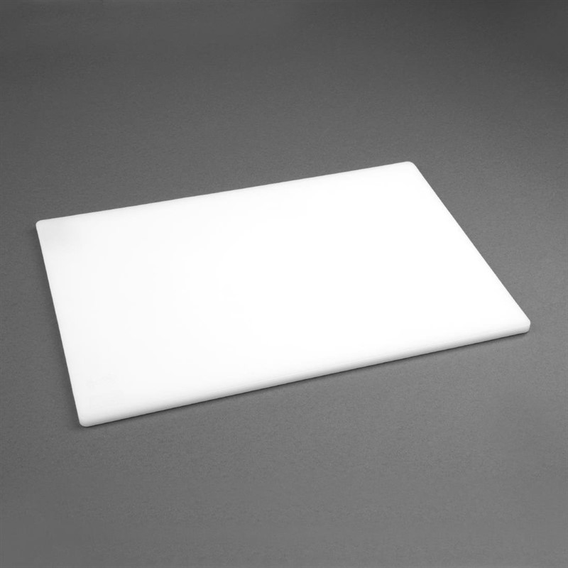  Hygiplas antibakterielles LDPE Schneidebrett wei&szlig; 450x300x10mm 