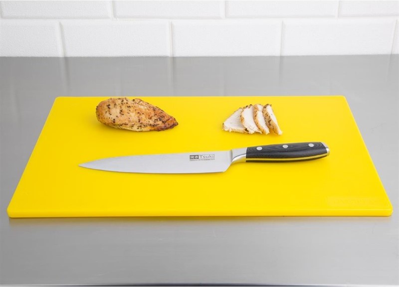  Hygiplas antibakterielles LDPE Schneidebrett gelb 450x300x10mm 