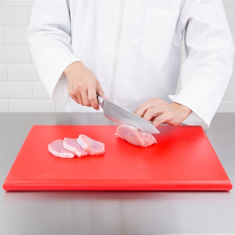  Hygiplas extra dickes Schneidebrett mit hoher Dichte rot 