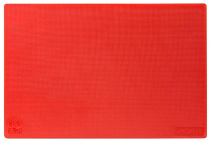  Hygiplas LDPE Schneidebrett rot 45x30x1,2cm 