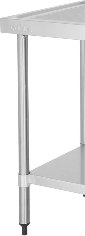  Vogue Edelstahlsp&uuml;le Doppelwaschbecken Abtropffl&auml;che links 180x60cm 