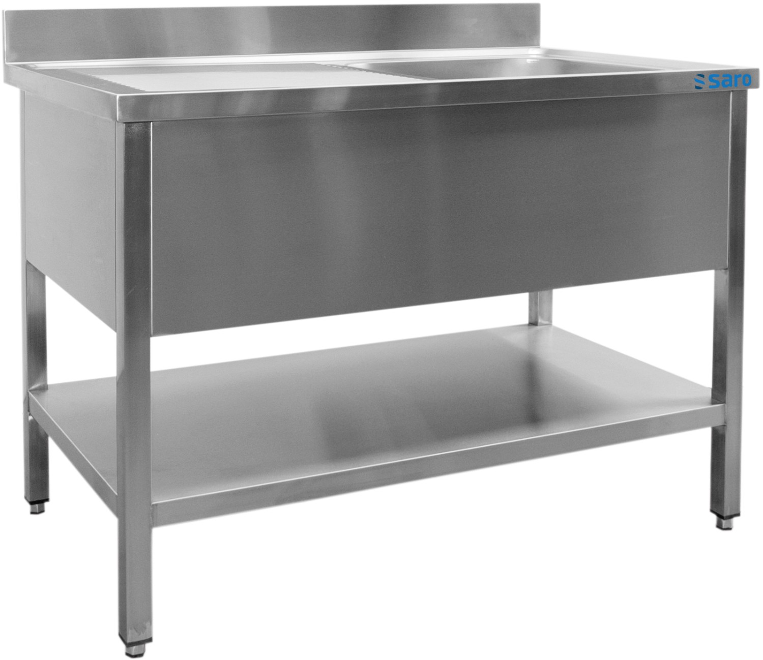  Saro Sp&uuml;ltisch 1 Becken, rechts - B 1800 x T 700 mm 