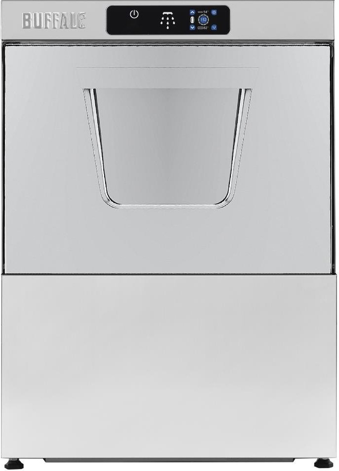  Buffalo Digitale Untertischsp&uuml;lmaschine mit Ablaufpumpe 500mm Korb 2.9kW Einphasenanschluss 