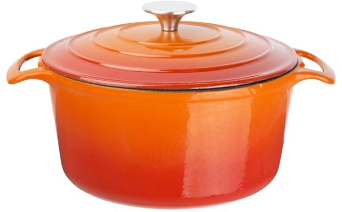  Vogue runder Schmortopf orange gro&szlig; 