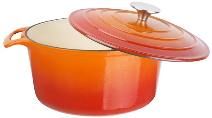  Vogue runder Schmortopf orange gro&szlig; 