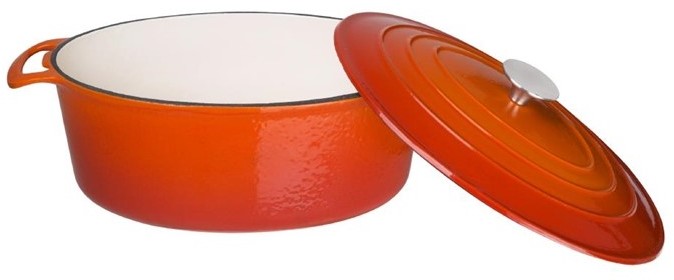  Vogue ovaler Schmortopf orange gro&szlig; 