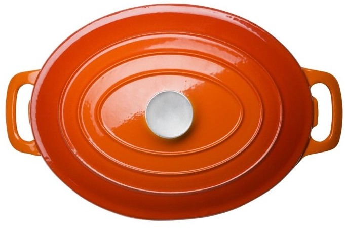  Vogue ovaler Schmortopf orange gro&szlig; 