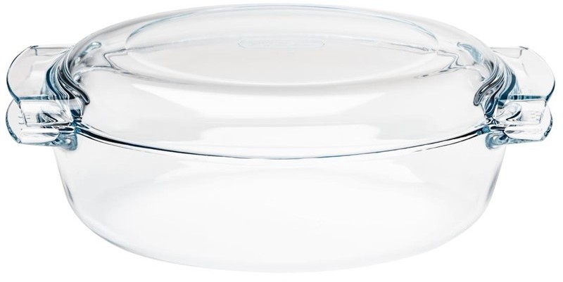  Pyrex ovaler Glas Schmortopf 4,5L 