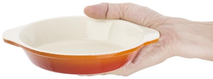  Vogue runde Auflaufform Gusseisen orange 
