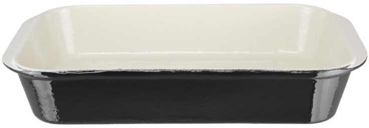  Vogue Auflaufform Gusseisen schwarz gro&szlig; 