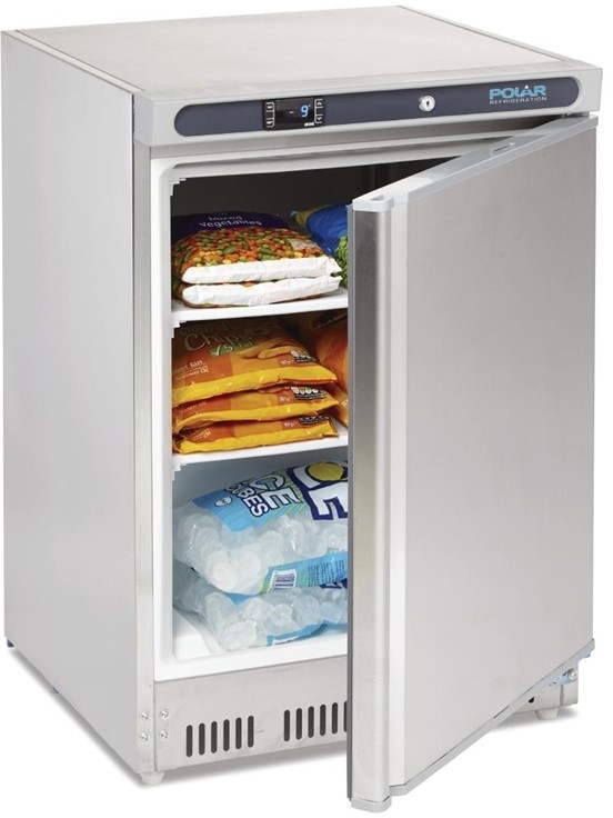  Polar Serie C Edelstahl Gefrierschrank Tischmodell 140L 