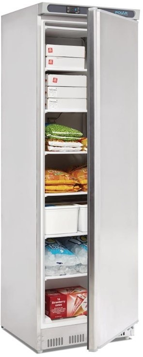  Polar Serie C Gefrierschrank Edelstahl 365L 
