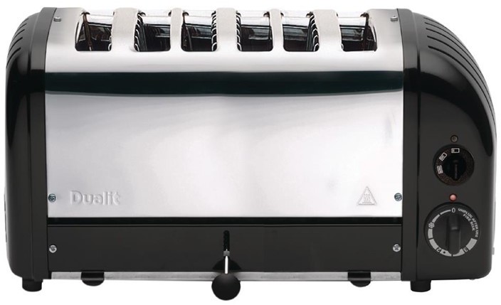 Dualit Toaster 60145 schwarz 6 Schlitze 
