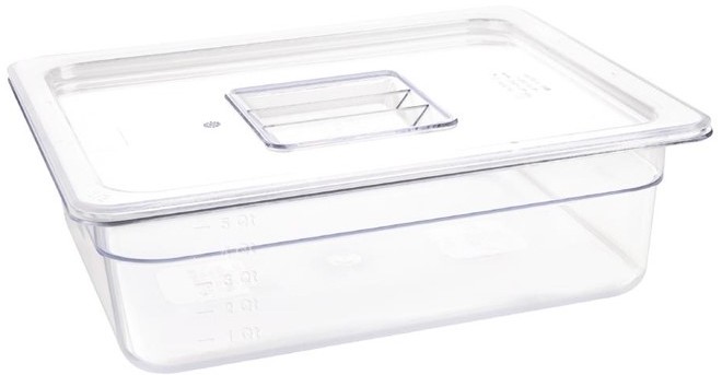  Vogue Polycarbonat GN-Beh&auml;lter GN1/2 100mm 