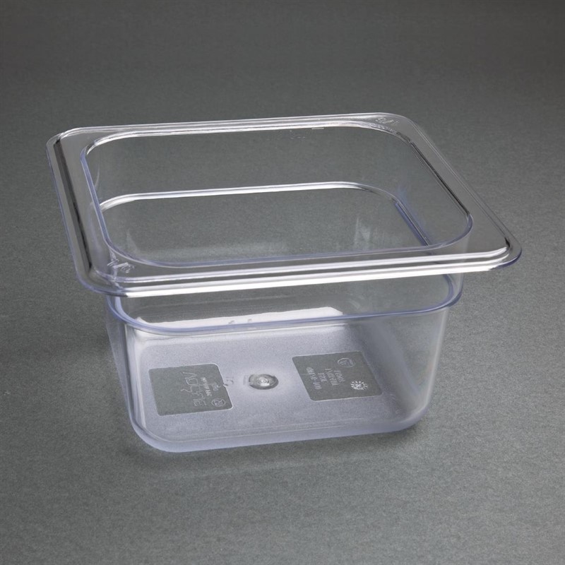  Vogue Polycarbonat GN-Beh&auml;lter GN1/6 100mm 