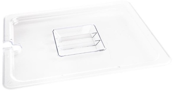  Vogue Polycarbonat Deckel mit L&ouml;ffelaussparung GN1/2 