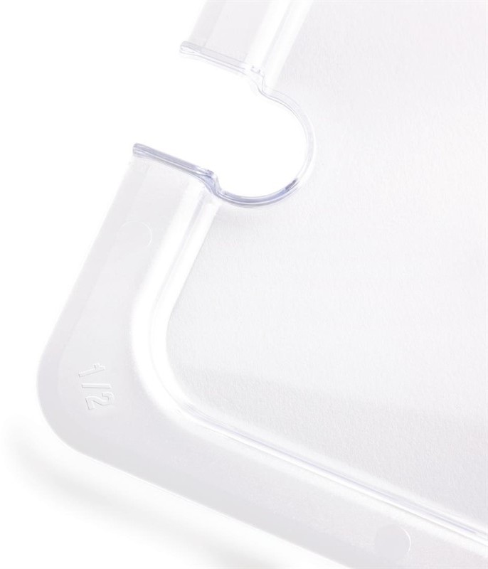  Vogue Polycarbonat Deckel mit L&ouml;ffelaussparung GN1/2 