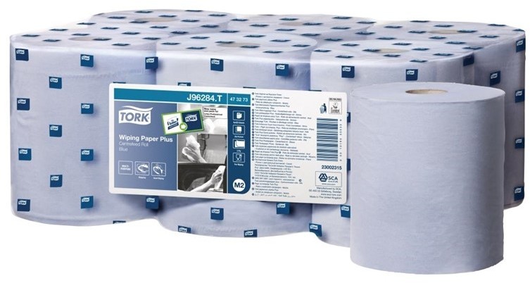  Tork Handtuchrollen f&uuml;r Innenabrollung blau 2-lagig - 6 St&uuml;ck 