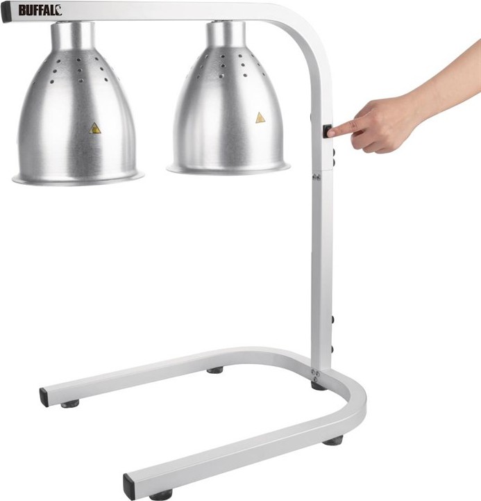  Gastronoble Infrarot W&auml;rmebr&uuml;cke 2 Lampen 