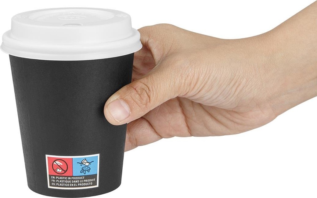  Gastronoble Hei&szlig;e Becher und Deckel Pack 8oz (350 St&uuml;ck) 