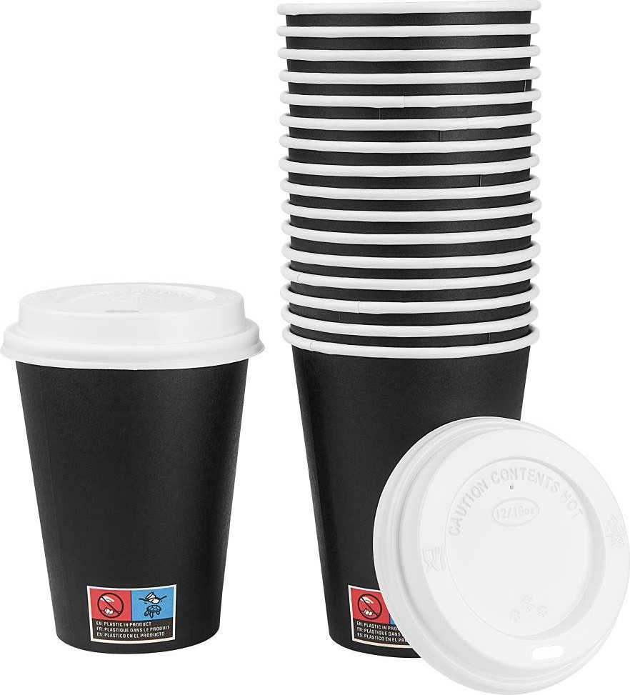  Gastronoble Hei&szlig;getr&auml;nkebecher und Deckel 12oz (300 St&uuml;ck) 