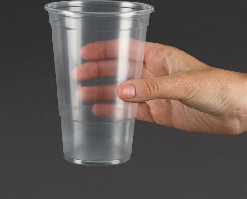  Gastronoble Plastico Einweggl&auml;ser 570ml (bis zum Rand) 