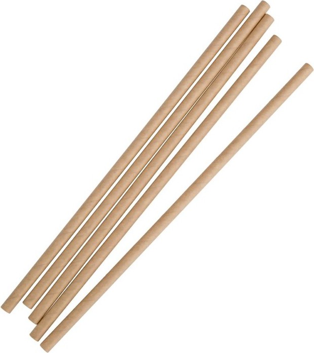  Fiesta Compostable kompostierbare Strohhalme aus Kraftpapier (250 St&uuml;ck) 