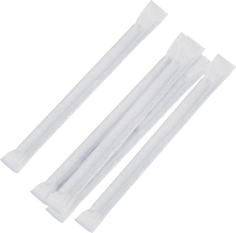  Fiesta Compostable kompostierbare einzeln verpackte Papierstrohhalme 14cm schwarz (250 St&uuml;ck) 