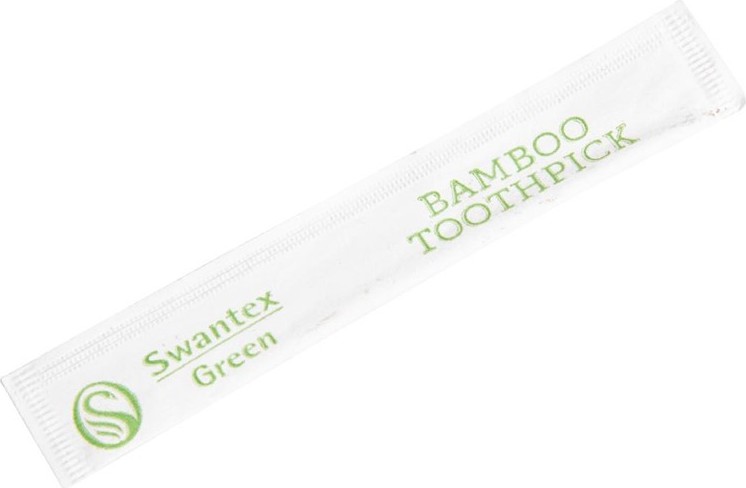  Gastronoble Biologisch abbaubare Bambus-Zahnstocher (einzeln verpackt) 