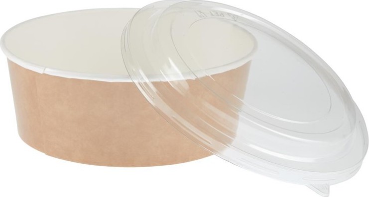 Colpac Recycelbare Einweg Salat Schalen mit Deckel Gro&szlig; 1300ml ( 150er Pack) (150 St&uuml;ck) 