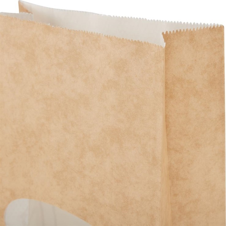  Colpac Recycelbare Sandwicht&uuml;ten aus Papier mit Sichtfenster braun 