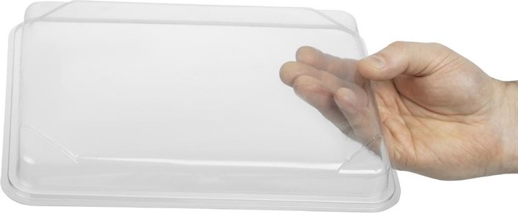  Gastronoble Faerch Deckel f&uuml;r recycelbare Bento-Boxen 263 x 201 mm (100 St&uuml;ck) 