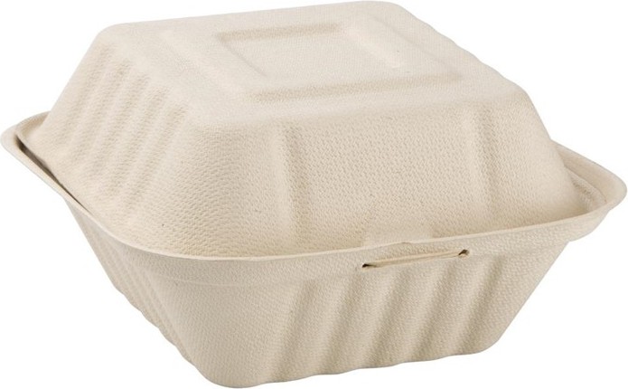  Fiesta Green kompostierbare Burgerboxen aus Bagasse 15,2cm (500 St&uuml;ck) 