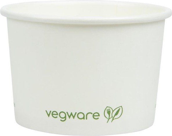  Vegware kompostierbare Schalen f&uuml;r warme Speisen 110ml (1000 St&uuml;ck) 