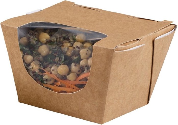  Colpac Zest Kompostierbare Kraft Salatboxen 900ml (250 St&uuml;ck) 