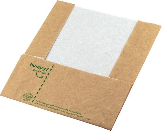  Vegware Kompostierbare Panini-T&uuml;ten aus Packpapier 