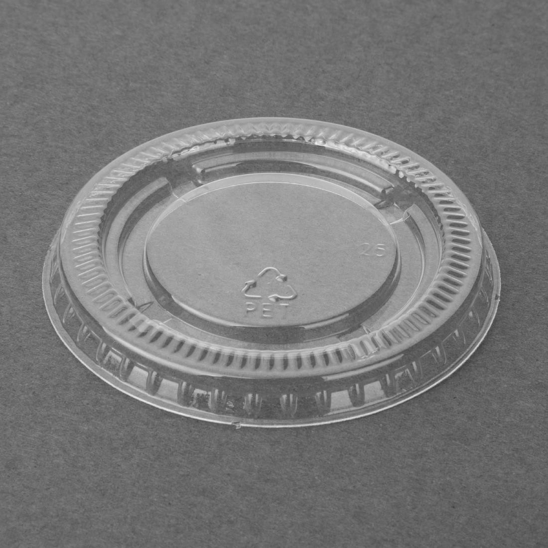  Fiesta Recyclable Fiesta Recycelbarer PET-Deckel f&uuml;r Portionsbecher (1000 St&uuml;ck) 