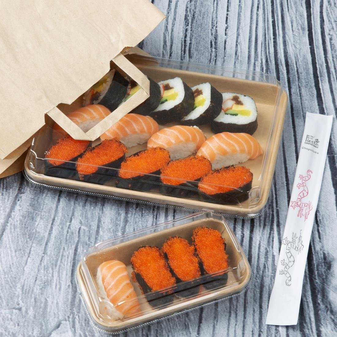  Fiesta Recyclebare Nr. 11 Sushi Tablett Basen 255x181mm (300 St&uuml;ck) 