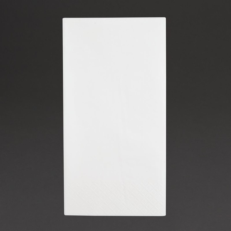  Fiesta Dinner-Servietten 1/8 wei&szlig; 3-lagig 40cm (1000 St&uuml;ck) 