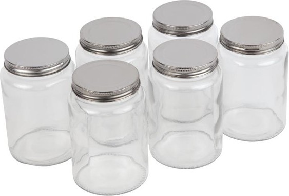  Vogue Glas mit Schraubdeckel 550ml (6 St&uuml;ck) 