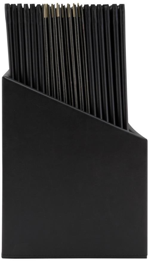  Securit Classic Lederset mit 20 Men&uuml;kartenhaltern 4x A4 in 1er Box (inkl. 1 Doppeleinlage) 