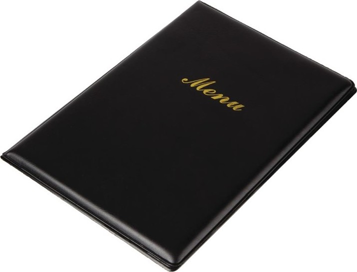  Olympia Speisekarte PVC schwarz A5 