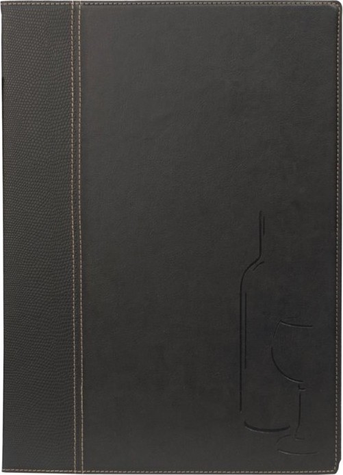  Securit Contemporary Weinkarte schwarz A4 