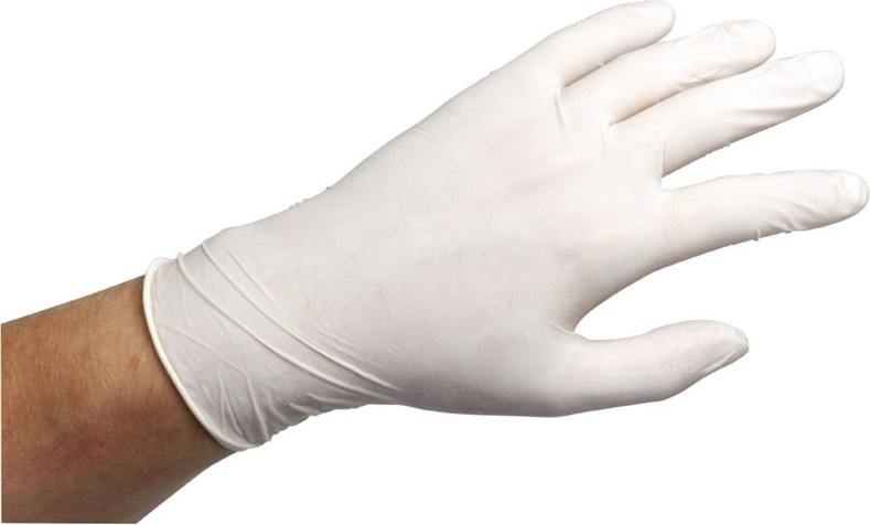  Gastronoble Gepuderte Latexhandschuhe wei&szlig; 
