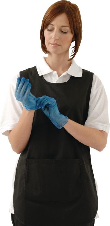 Vogue Vinylhandschuhe gepudert blau 