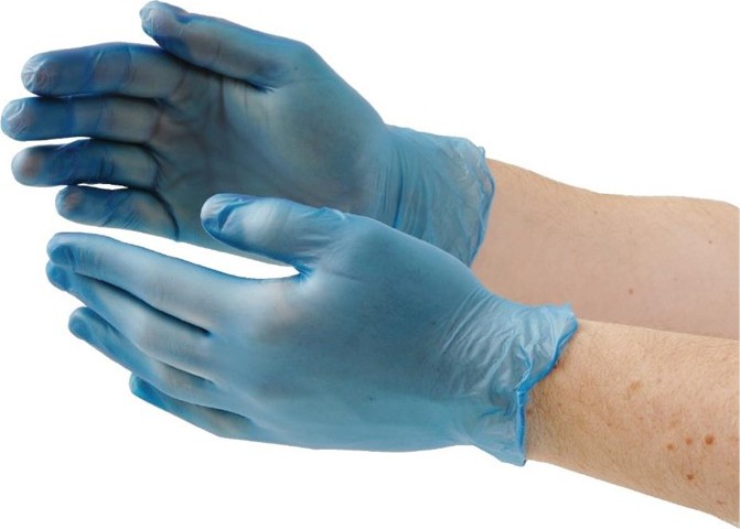  Vogue Vinylhandschuhe Blau puderfrei 
