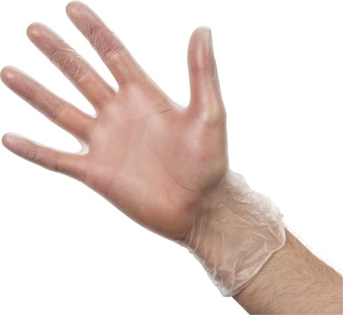  Vogue Vinylhandschuhe transparent gepudert 