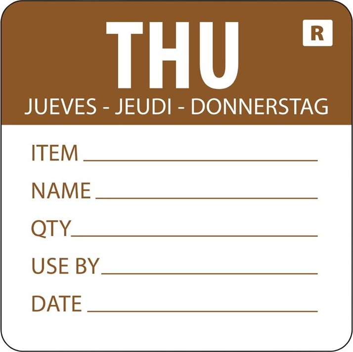  Vogue Farbcodesticker Donnerstag 