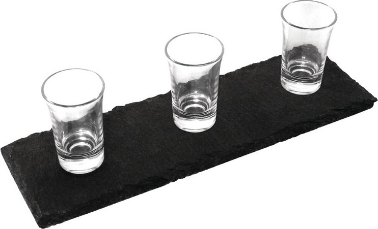  Olympia rechteckige Schieferplatten 30 x 10cm 